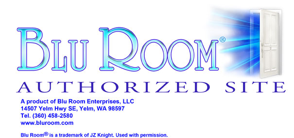 Blu RoomTM logo with door 